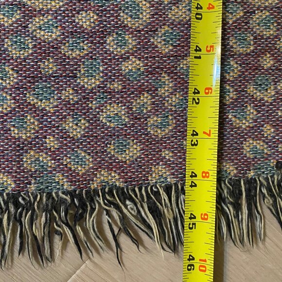 Palm Tree Animal Print Tapestry Throw Blanket Fringed Reversible Beach Cottage - Picture 6 of 6